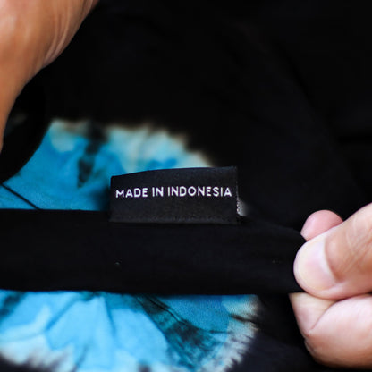 Japanese Style Lounge Pants - Black & Blue - L