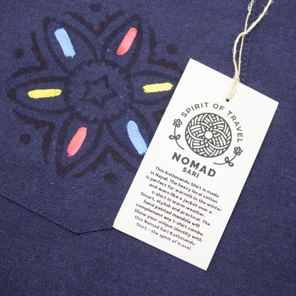 Nomad Sari Kathmandu Shirt - Indigo - XXL