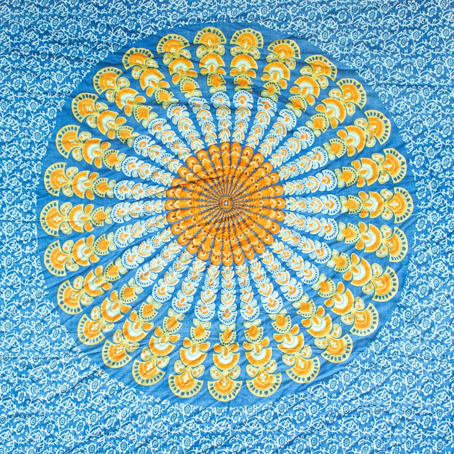 Teal Orange Mandala Sarongs