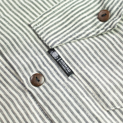 Nomad Sari Grandad Shirt - Grey Stone - Large
