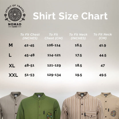 Nomad Sari Kathmandu Shirt - Stone - Large
