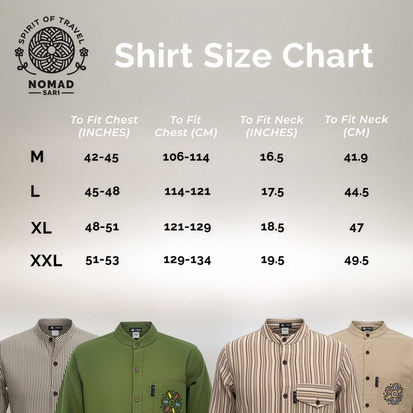 Nomad Sari Kathmandu Shirt - Stone - Medium