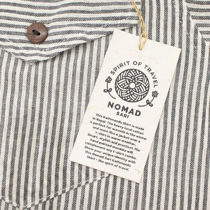 Nomad Sari Grandad Shirt - Grey Stone - XL