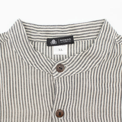 Nomad Sari Grandad Shirt - Grey Stone - XL