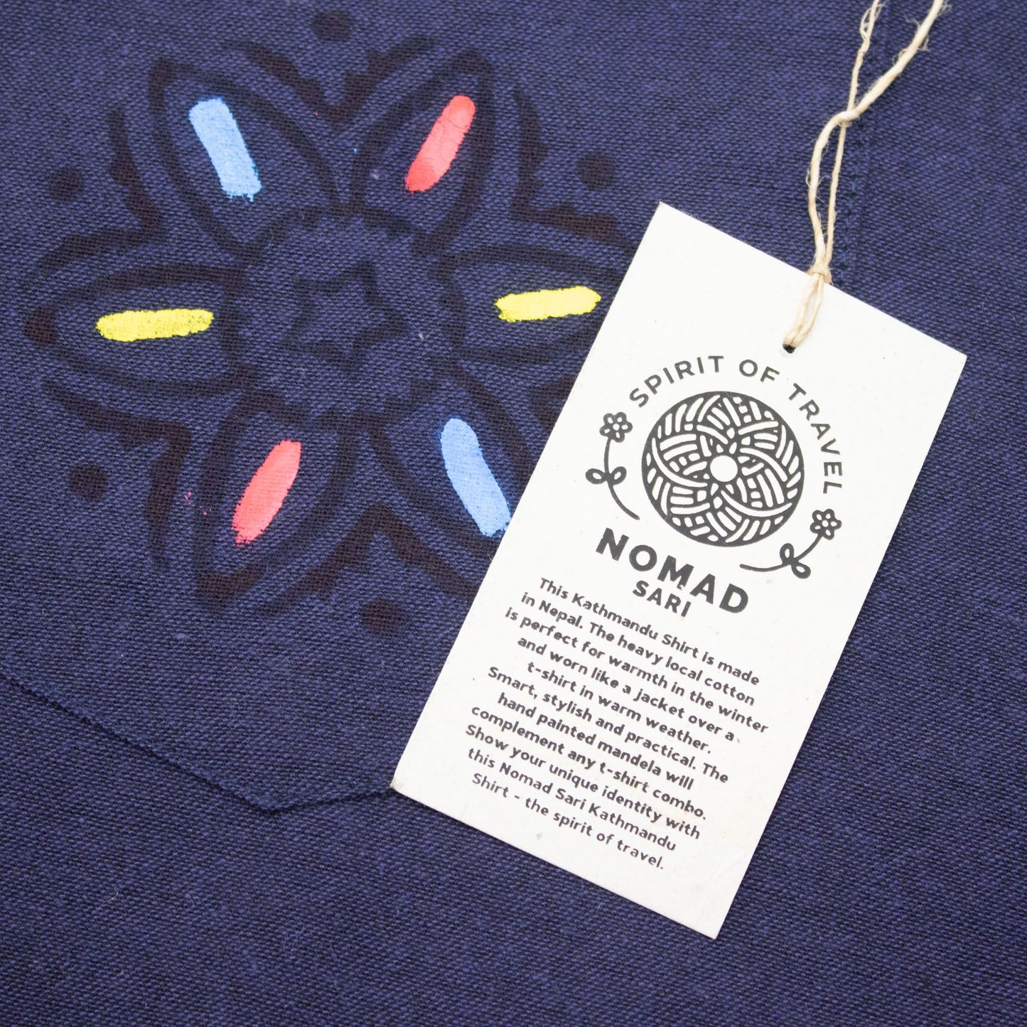 Nomad Sari Kathmandu Shirt - Indigo - Large