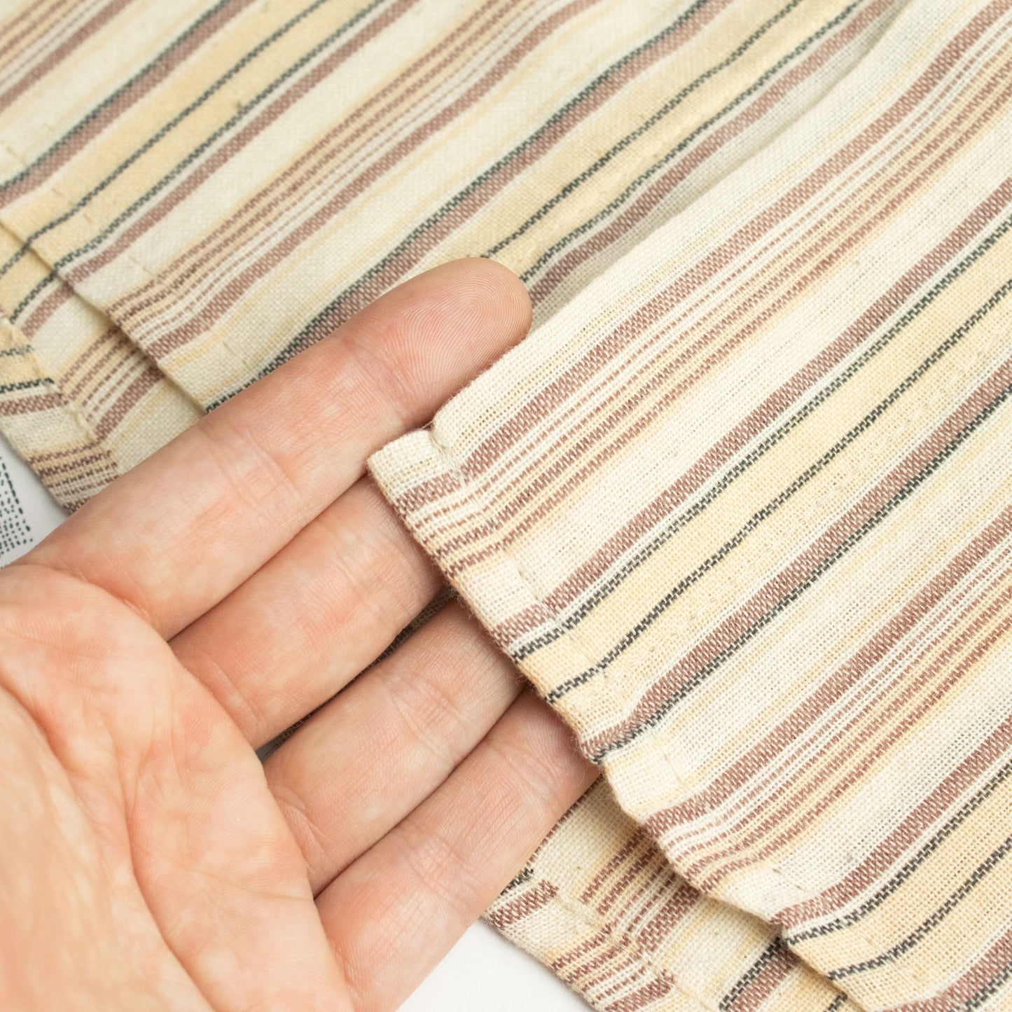 Nomad Sari Grandad Shirt - Brown Beige - Large