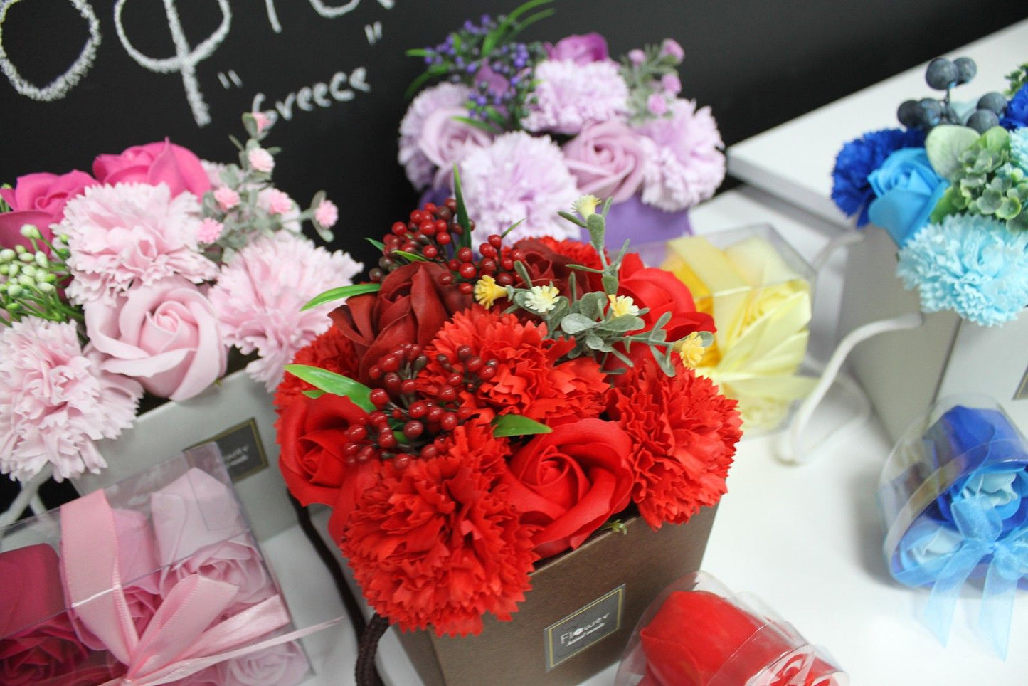 Soap Flower Bouquet - Spring Flowers