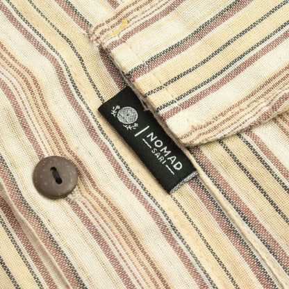 Nomad Sari Grandad Shirt - Brown Beige - XL