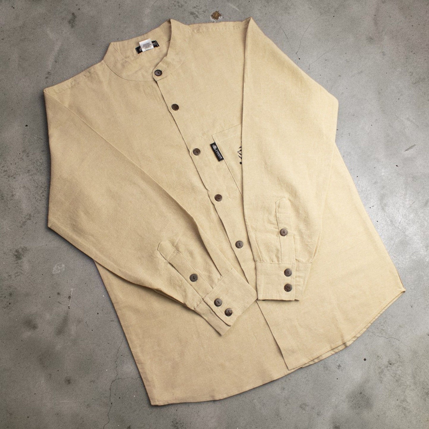 Nomad Sari Kathmandu Shirt - Stone - Medium